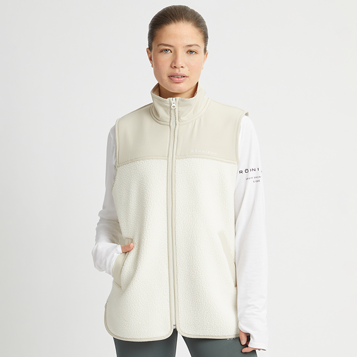 Phoebe Pile Väst Beige 6053