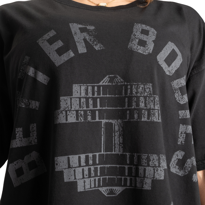 Legacy Oversized T‑Shirt Tv&auml;ttad Svart