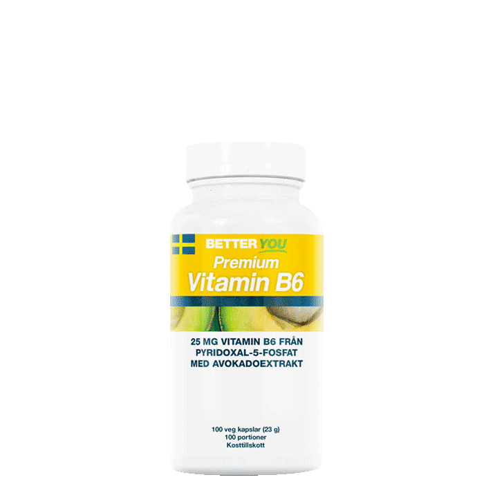 Premium Vitamin B6 100 kapslar