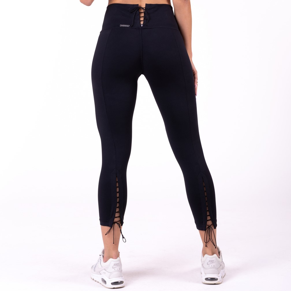 Bild av Lace-up 7/8 Tights, Black
