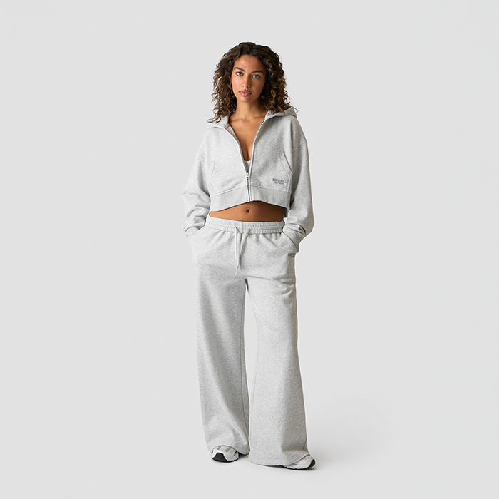 Essence Kort Hoodie Gr&aring;