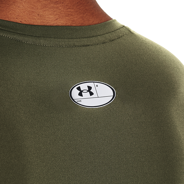 UA HG Armour Comp LS, Marine OD Green
