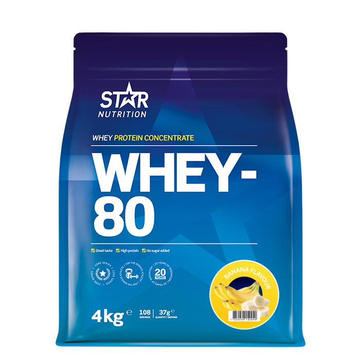 Whey-80 Vassleprotein 4 kg