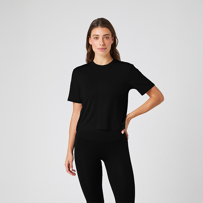 Björn Borg Studio Soft Cropped T-shirt Svart