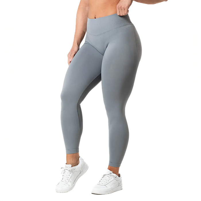 Aura Seamless Scrunch Tights M&ouml;rkgr&aring;