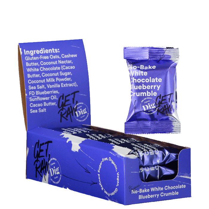 Läs mer om 12 x GET RAW Organic Bar Smulpaj, 35 g