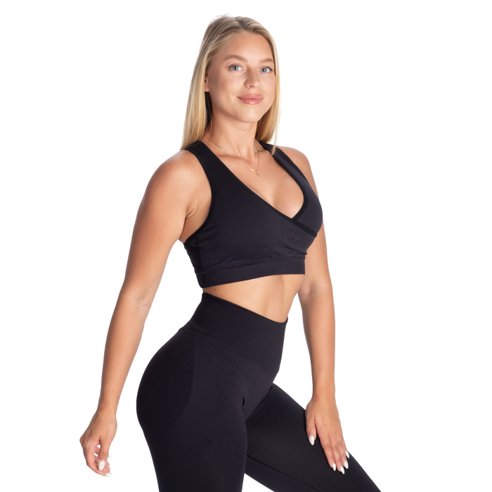 Wrap Seamless Sport-bh Svart