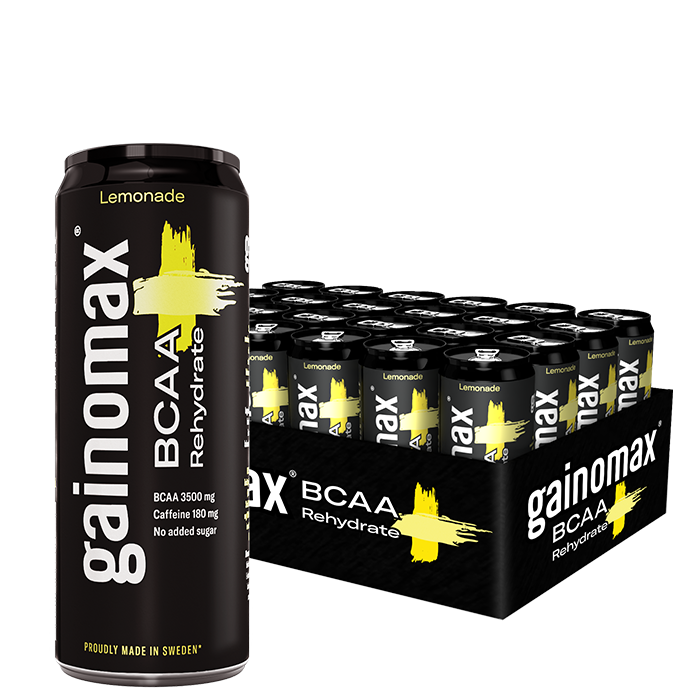 24 x Gainomax BCAA+Rehydrate 330 ml Lemonade