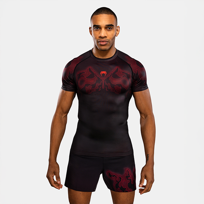 Venum Spectre Kortärmad Rashguard Svart Röd