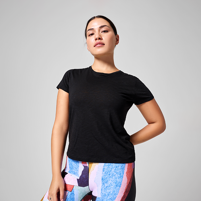 Soft Texture Tee,Black