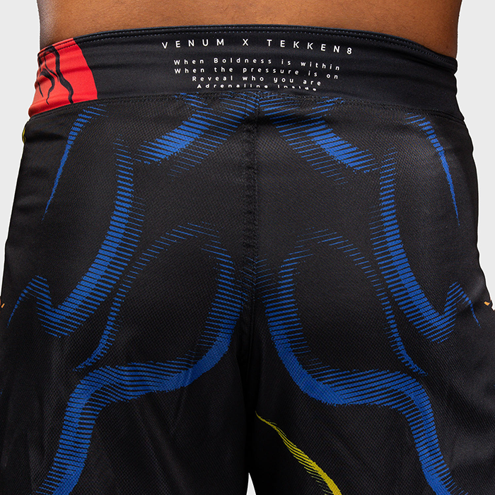 Venum x TEKKEN 8 Fightshorts Yoshimitsu Svart Orange