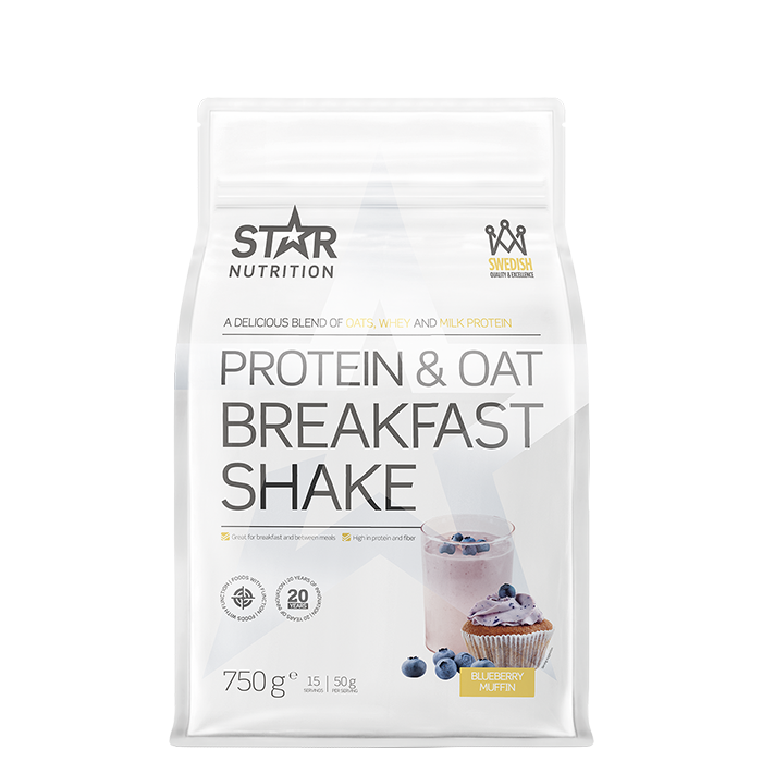 Protein & Oat Breakfast M&aring;ltidsers&auml;ttnings Shake 750 g blueberry_muffin