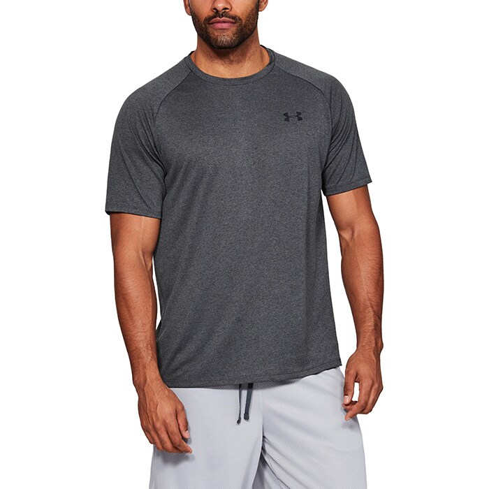 Läs mer om UA Tech 2.0 SS Tee, Carbon Heather
