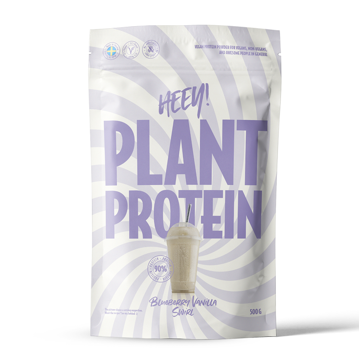 Heey! Veganskt Protein 500 g, Blueberry Vanilla Swirl