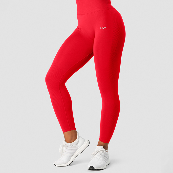 ICANIWILL Define Seamless Scrunch Tights Red