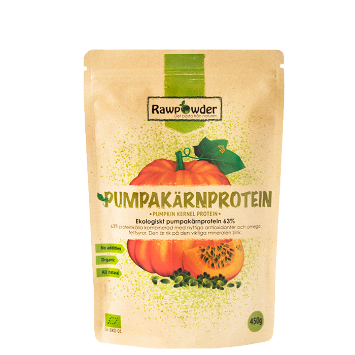 Pumpakärnprotein 63% Eko 450 g