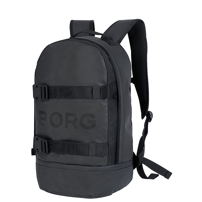Borg Duffle Backpack, Black Beauty