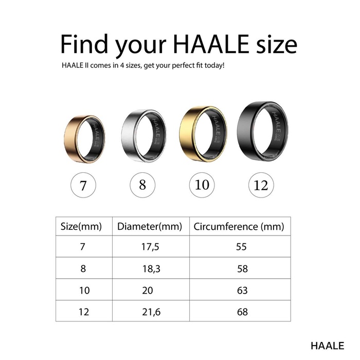 HAALE II Smart Ring Guld