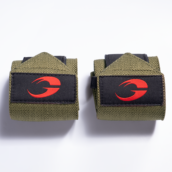 Hardcore Wrist Wraps 18 inch,Green/Red