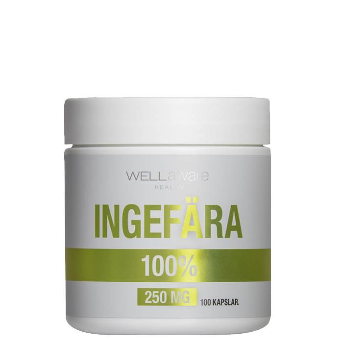 WellAware Ingefära 250 mg, 100 kapslar