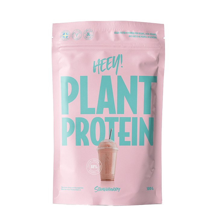 Heey! Veganskt Protein Jordgubb 500 g