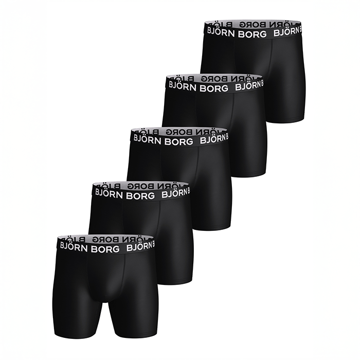 Sports Microfiber Boxerkalsonger 5 pack