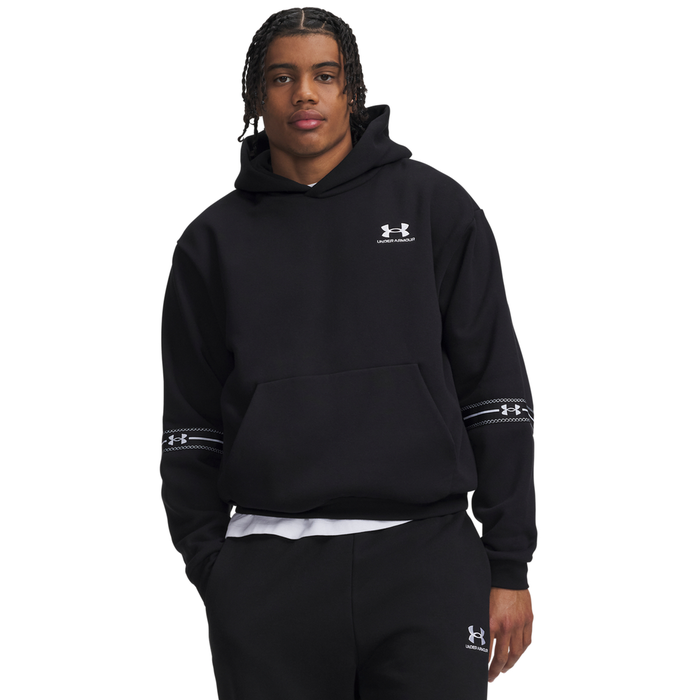 UA Icon Flc Taped Hoodie Black