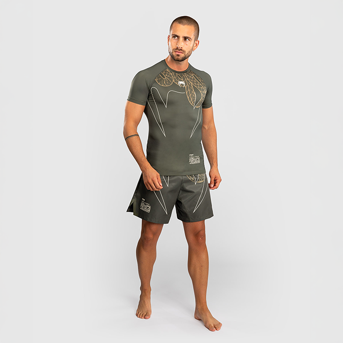 Serpenti Rashguard Kort &Auml;rm Khaki Brons Ivory