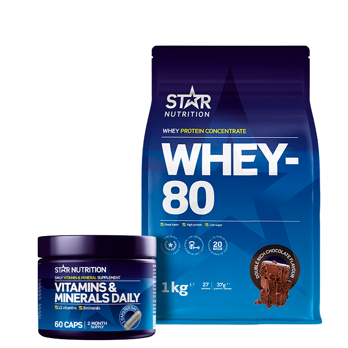 Whey-80 1 kg + Vitamins & Minerals Daily 60 caps
