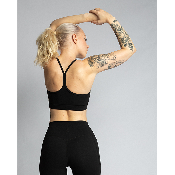 Studio Light Sports Bra, Matte Black