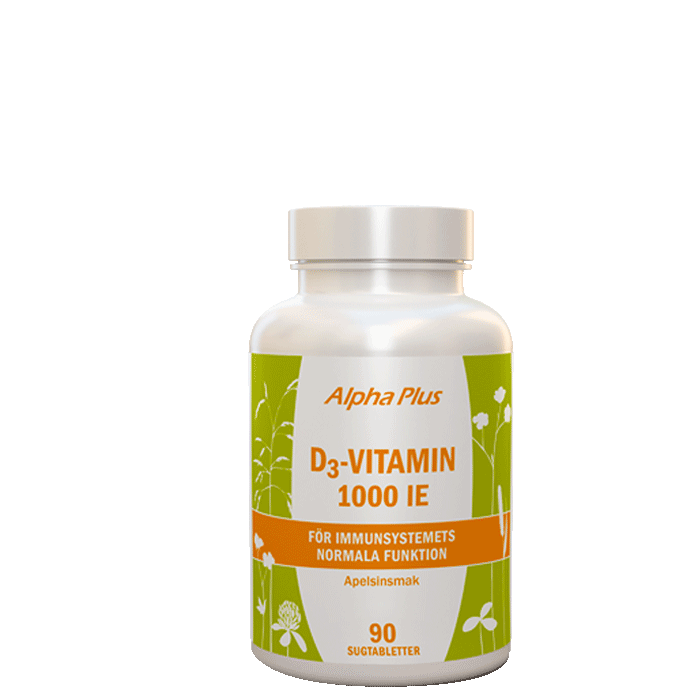 Bild av D3-vitamin 1000 IE, 90 tuggtabletter