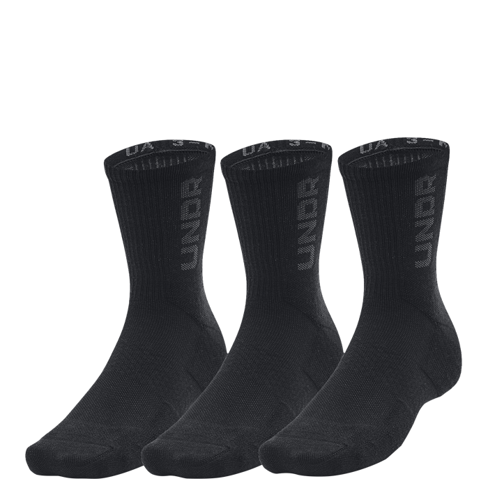 Under Armour UA 3-Maker 3pk Mid-Crew Black