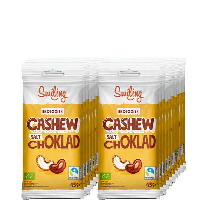 20 x Naturgodis Cashewnötter 45 g