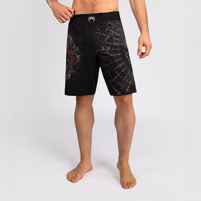 Santa Muerte 5-0 Fight Shorts Svart Guld