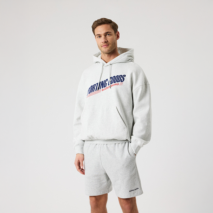 Oversized Hoodie Ljusgr&aring;