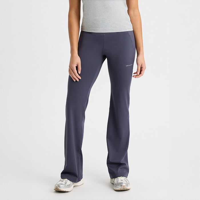 Flattering High Waist Pants,Dark Grey Plum