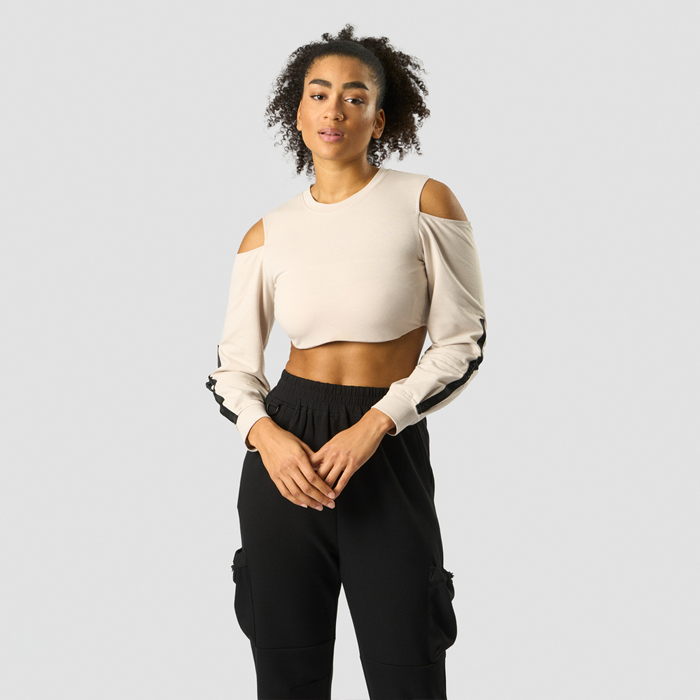 Stance Cropped Long Sleeve, Beige