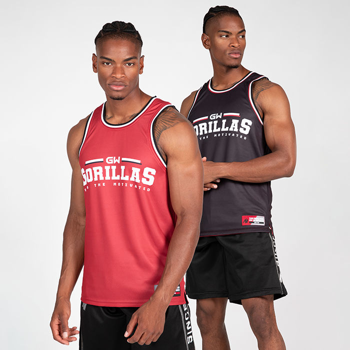 Keene Reversible Tank Top, Red/Black 6216