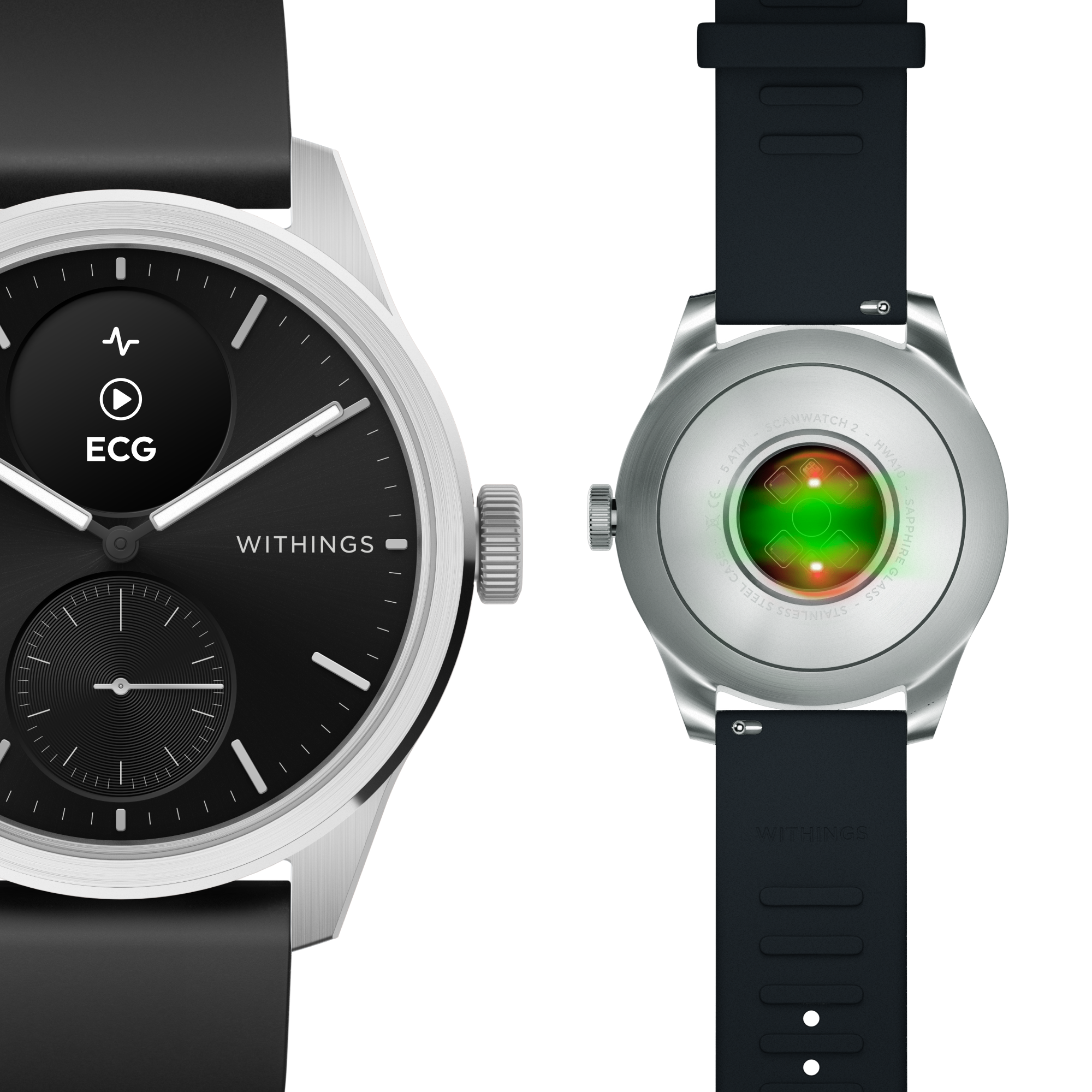 Tr&auml;ningsklocka Scanwatch 2 42mm Black