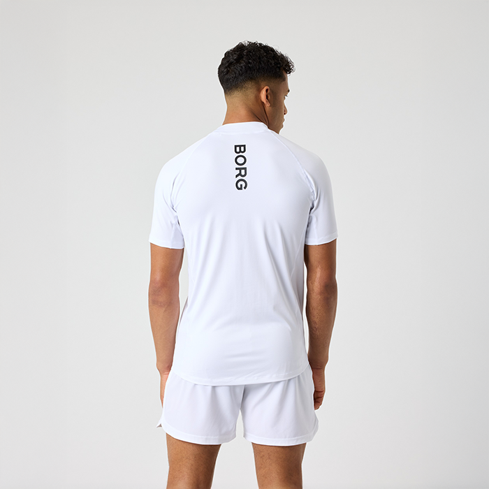 Mock Neck T‑shirt Vit