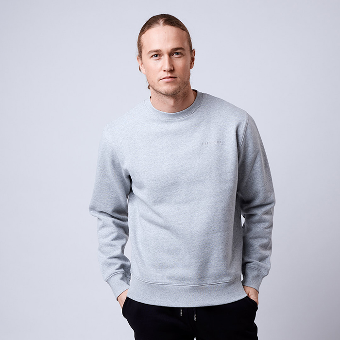 Men's Core Crew,Grey Melange