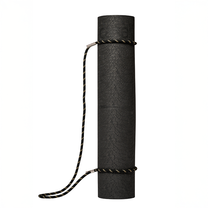 Fl&auml;tad Yogamattrem Svart/Beige