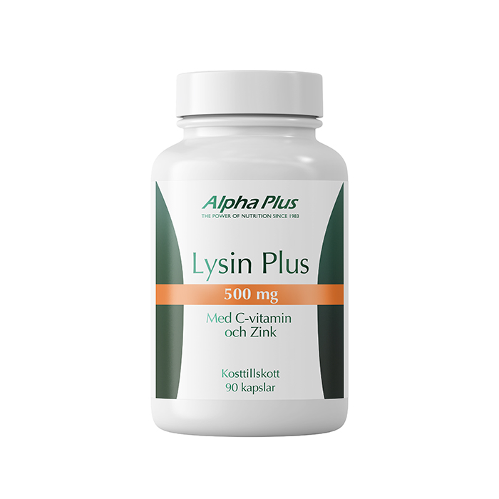 Lysin Plus 500 mg Vegansk Aminosyra 90 kapslar