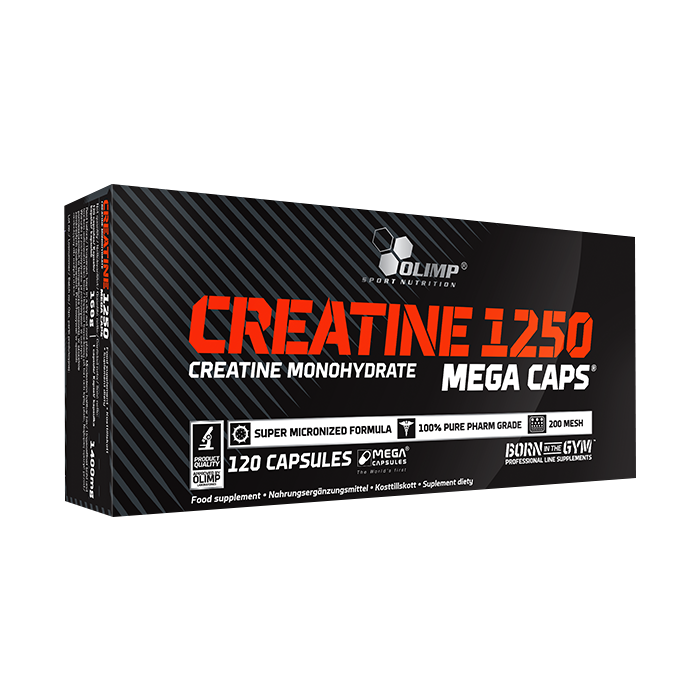 Creatine 1250 Kreatin Monohydrat 120 Mega Kapslar