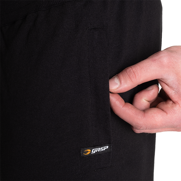 Gasp Sweatpants, Black/White