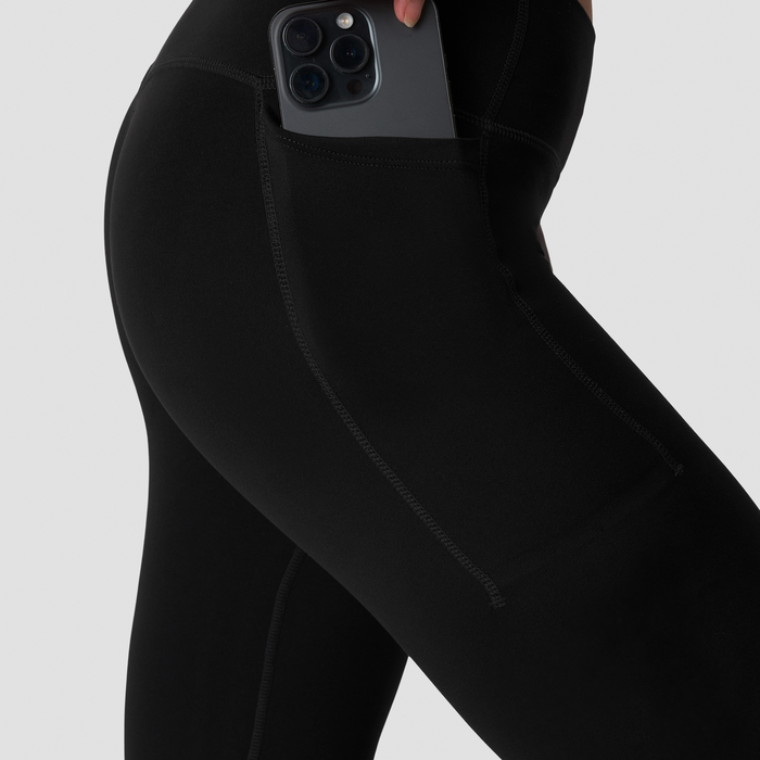 Luxe Utsv&auml;ngda Tights Mid Rise Svart