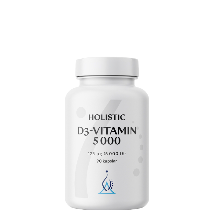 Holistic D3-vitamin 5000 IE 90 kapslar