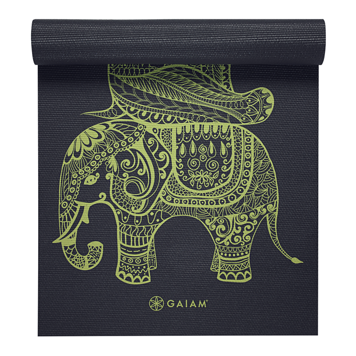 Yogamatta 6 mm Svart Gul