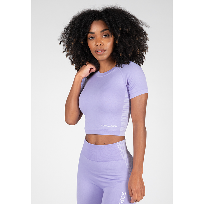 Läs mer om Selah Seamless Crop Top, Lilac