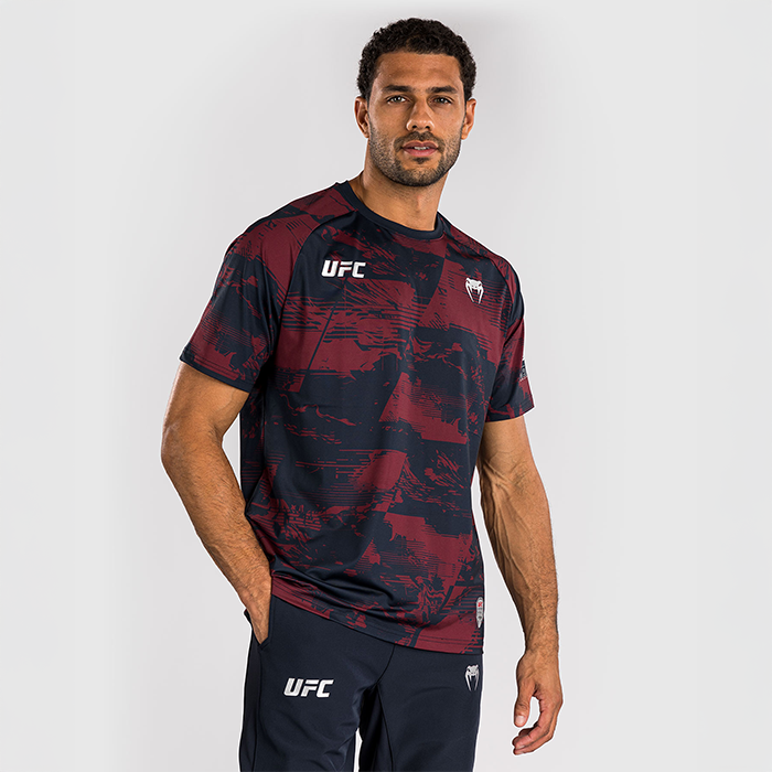 UFC Zenith by Venum Fight Week Dry Tech T shirt Bl&aring; R&ouml;d Gr&aring;